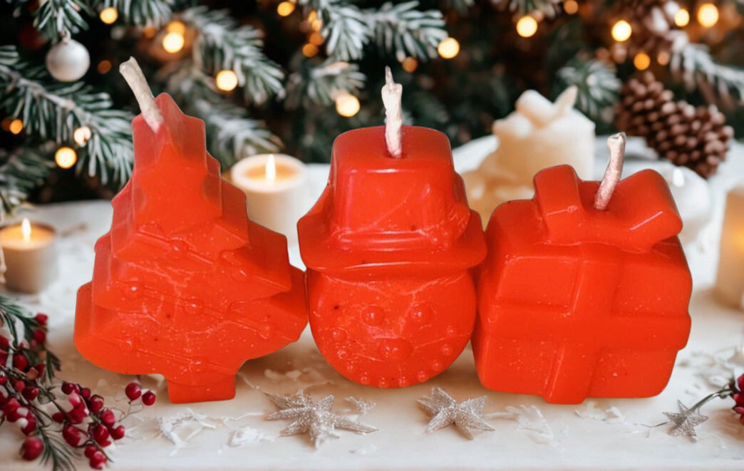 Tiny Christmas Scented Candle Collection – Set of 3 (Pack of 2)