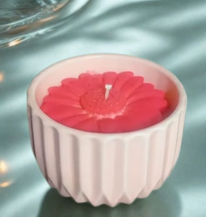 Pink Pineapple Jar Candle – Handcrafted Rose Fragrance