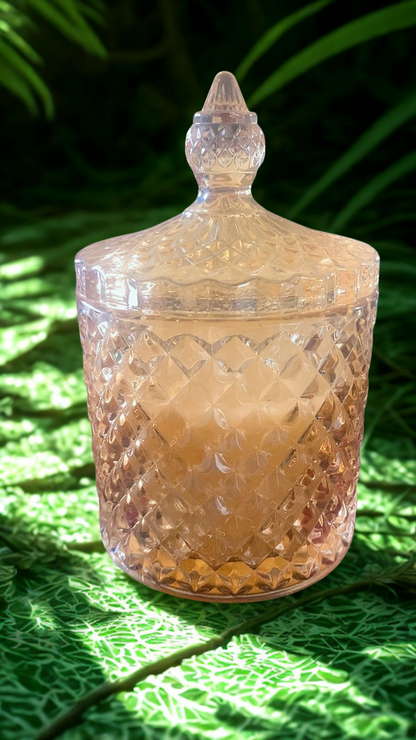 Golden Luxury Jar Scented Candle | Premium sandalwood Fragrance | Hand-Poured Soy Wax