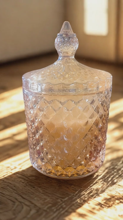 Golden Luxury Jar Scented Candle | Premium sandalwood Fragrance | Hand-Poured Soy Wax